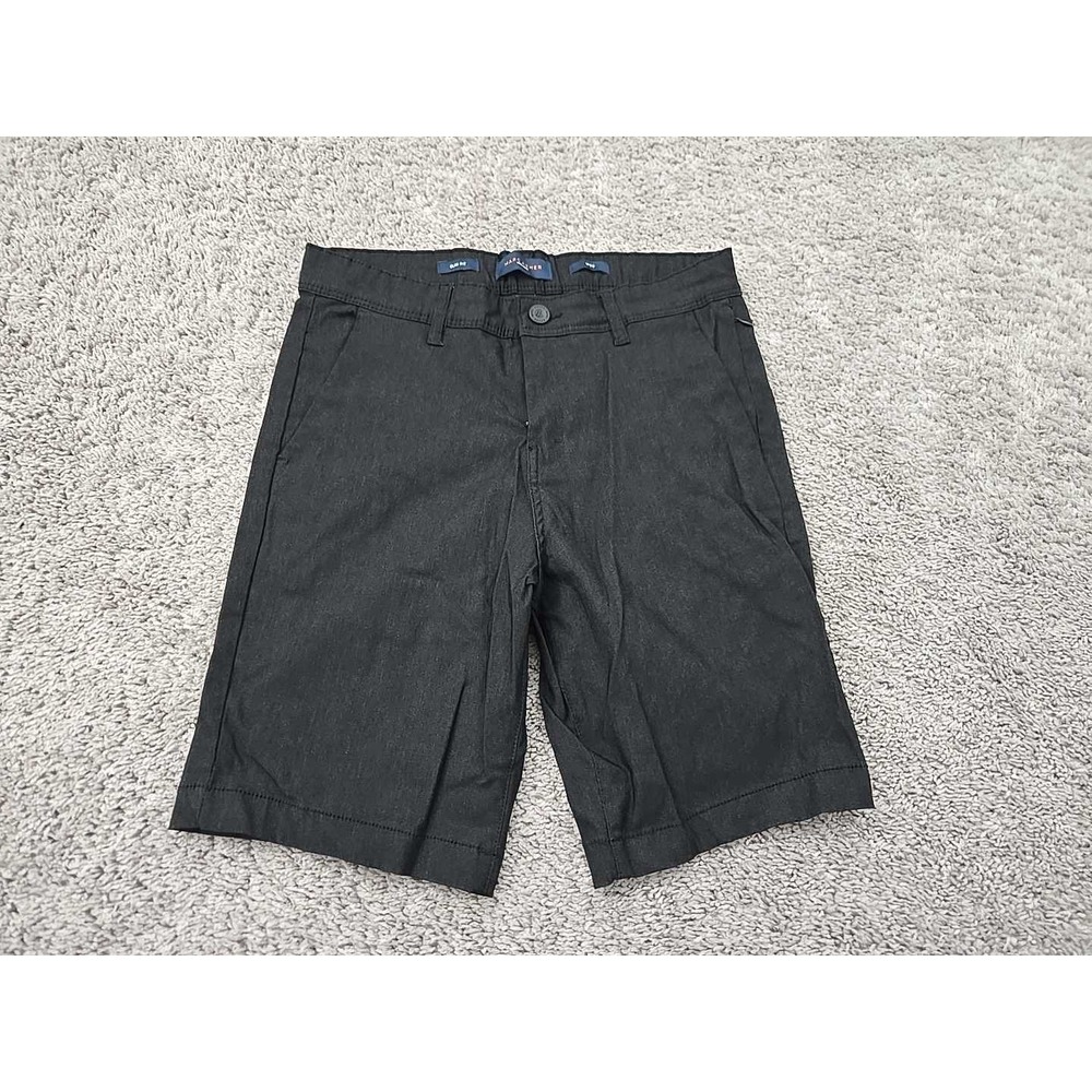 Marc Asher Chino Shorts Mens W30 Black Inseam: 9" Slim Fit Stretch Preppy Casual